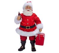 Coca-Cola Coke Cooler Table Piece Santa 10.5-Inches Multi-Colored