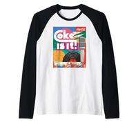 Coca-Cola Coke is It! Vintage Music Poster Raglan Baseball Tee