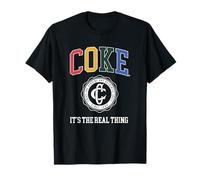 Coca-Cola Coke It's The Real Thing Genuine & Authentic Logo T-Shirt