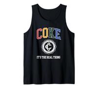 Coca-Cola Coke It's The Real Thing Genuine & Authentic Logo Tank Top
