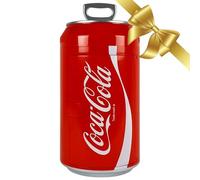 Coca Cola Coke Mini Fridge For Bedrooms 5.4L Cool Box 8 Can Table Top Mini Fridges For Snacks Lunch Food Drinks Beverages RV Camping Car & Travel 12v Portable Personal Cooler Red