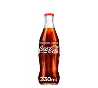 Coca Cola Original Taste Icon in Glass Bottles 330ml x 24