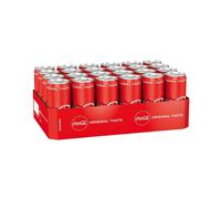 Coca-Cola Cola Caffeinated Soft Drink Can 330ml 24-Pack