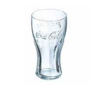 Coca Cola Contour Highball Drinking Glass 570ml Clear Round Dishwasher Safe