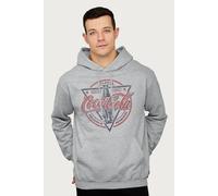 Coca-Cola Delicious & Refreshing Hooded Sweatshirt in Mid Grey | Size: 2XL Coca-Cola Mid Grey 2XL