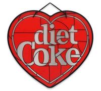 Coca-Cola Diet Coke Heart Hanging Acrylic Wall Decor - Retro Diet Coke Wall Art for Home