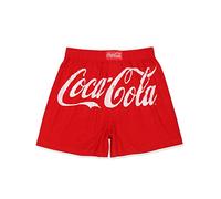 Coca-Cola Diet Coke Logo Mens Novelty Button Fly Boxer Lounge Shorts, Red, XXL