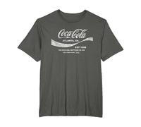 Coca Cola Drink 1886 T-Shirt, Men's Big and Tall, Asphalt Grey, 6X Tall