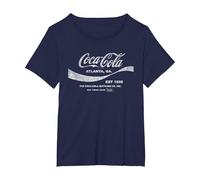 Coca Cola Drink 1886 T-Shirt, Women's Plus, Navy Blue, 6X