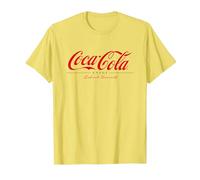 Coca Cola Enjoy and Refresh Yourself T-Shirt, Men, Lemon Yellow, Small