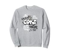 Coca-Cola Enjoy Ice Cold Coke Retro Graffiti Mural Sweatshirt