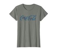 Coca Cola Hawaiian Logo T-Shirt, Women, Olive Heather, X-Large