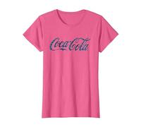 Coca Cola Hawaiian Logo T-Shirt, Women, Pink Heather, X-Small