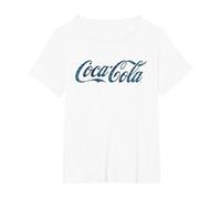 Coca Cola Hawaiian Logo T-Shirt, Women's Plus, White, 6X