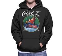 Coca Cola Holidays are Coming Truck Men's Hooded Sweatshirt Black