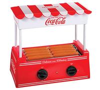 Coca-Cola Hot Dog Roller and Warmer, 8 Regular Sized, 4 Foot Long and 6 Bun Capacity, Stainless Steel Rollers, Perfect For Breakfast Sausages, Brats, Taquitos, Egg Rolls