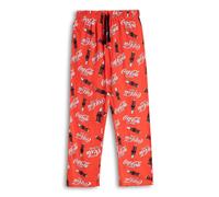Coca-Cola Mens Red Logo Lounge Pants | Drawstring Casual Wear Bottoms for Lounging & Relaxing | Comfortable Leisurewear for Home | Official Merch - X-Large