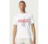 Coca-Cola Men's Bottle Its The Real Thing T-Shirt in White | Size: Small Coca-Cola White S
