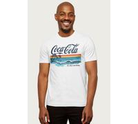 Coca-Cola Men's Catch The Wave T-Shirt in White | Size: XL Coca-Cola White XL