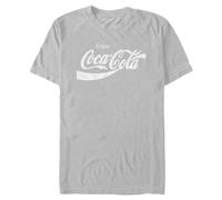 Coca-Cola Mens Coca Cola Coke Classic, Silver, XL