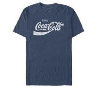 Coca-Cola Men's Coke Classic T-Shirt, Navy Heather, M