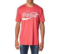 Coca-Cola Men's Coke Classic T-Shirt, Red Heather, 2X