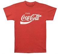 Coca-Cola Men's Eighties Coke - Heather T-shirt Small Red