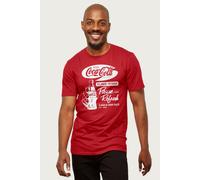 Coca-Cola Men's Pause & Refresh Retro T-Shirt in Red | Size: Medium Coca-Cola Red M