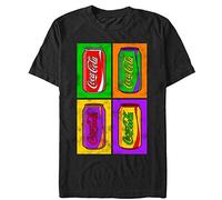 Coca-Cola Men's Pop Art Coke Short Sleeve T-Shirt - Black - S
