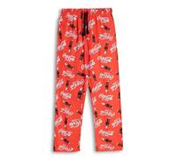Coca-Cola Mens Red Logo Lounge Pants | Drawstring Casual Wear Bottoms for Lounging & Relaxing | Comfortable Leisurewear for Home | Official Merch - X-Large