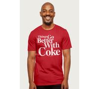 Coca-Cola Men's Things Go Better With Coke T-Shirt in Red | Size: Large Coca-Cola Red L