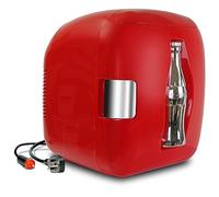 Coca Cola Coke Mini Fridge For Bedrooms 7.9L Small Fridge Table Top Fridge 12 Can Mini Fridges For Snacks Lunch Food Drinks Beverages Home RV Car & Travel 12V Portable Personal Cooler Warmer Red