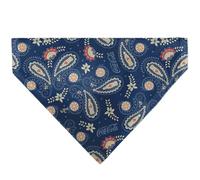 Coca-Cola Pet Bandana Coca Cola Paisley Bottle Icons Scattered Blues White Red Slip On Collar Bandana Only
