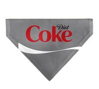 Coca-Cola Pet Bandana Diet Coke Logo Gray Red White Slip On Collar Bandana Only