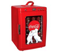 Coca-Cola Polar Bear 25L Mini Fridge Portable Cooler & Warmer With Glass Window, Led Light, Ac/dc Power, Fits 28 Cans