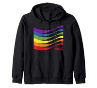 Coca-Cola Pride Rainbow Wave Logo Zip Hoodie