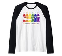 Coca-Cola Pride Together is Beautiful Bottles Raglan Baseball Tee