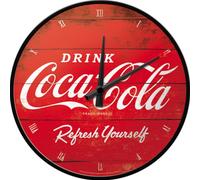 Nostalgic-Art 51074 Coca-Cola - Logo Red Refresh Yourself, Wall Clock 31cm