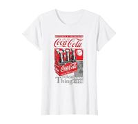 Coca Cola Retro Bottle Crate T-Shirt, Women, White, X-Small