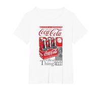 Coca Cola Retro Bottle Crate T-Shirt, Women's Plus, White, 6X