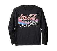 Coca-Cola Retro Gradient Checked Sketch Long Sleeve T-Shirt