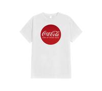 Coca-Cola - Round Logo White - T-Shirt - white - M - 100% Cotton M