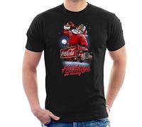 Coca Cola Santa and Truck Holidays are Coming Men's T-Shirt Black