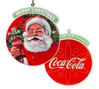 Coca-Cola Santa Christmas Ornament Officially Licensed 3D Merry Christmas Tree Decoration - 3.25 Inch