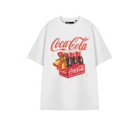 Coca Cola Short Sleeved T-Shirt (Adult White) in White | Size: 2XL Coca Cola White 2XL
