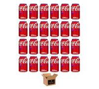 Coca Cola Soft Drinks Variety Pack - Original Taste, Diet Coke & Zero Sugar Fizzy Drinks, Classic Refreshing Cola Cans & Bottles for Party Gathering | (330ml-Can 24 Pack, Cherry-£1.09)
