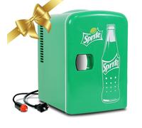 Coca Cola Coke Mini Fridges For Bedrooms 4L Small Fridge 12V Portable Cooler 6 Can Table Top Quiet Mini Fridges For Skincare Food Drinks Baby Bottles Kids Teens Home Car Travel Green