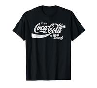Coca Cola The Real Thing White Text T-Shirt