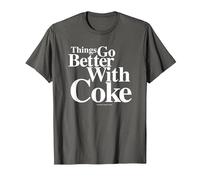 Coca Cola Things Go Better with Coke T-Shirt, Men, Asphalt Grey, 6X-Large