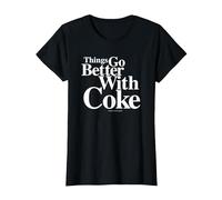 Coca Cola Things Go Better with Coke T-Shirt, Women, Black, XX-Large